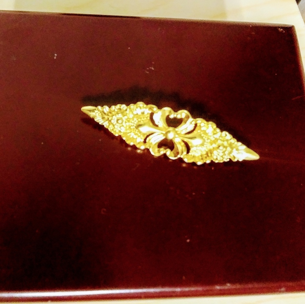 Solid Gold Tone Sterling Silver Brooche by Stamas